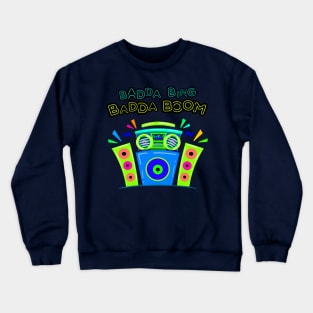 Chloe's Boombox and Speakers Crewneck Sweatshirt